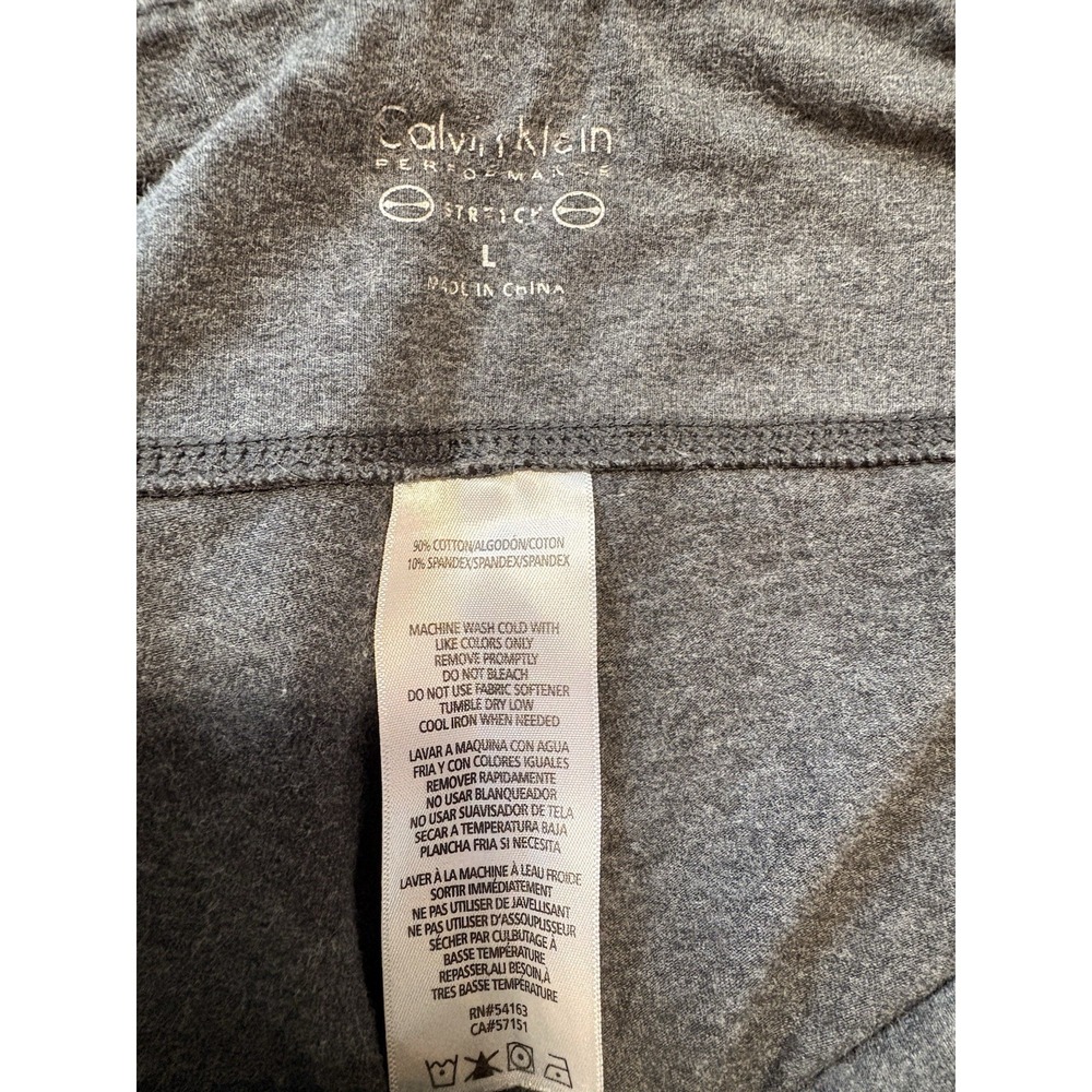 Calvin Klein Performance Stretch Gray Womens Legging Sz L. Comfort - Picture 4 of 4